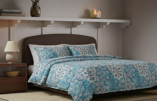 Turquoise Damask