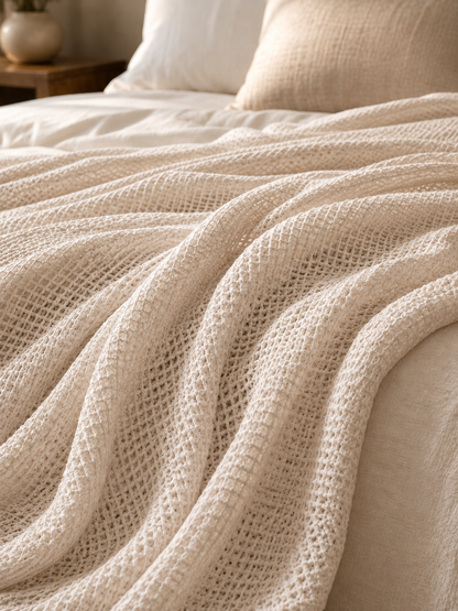 Oat Waffle Throw