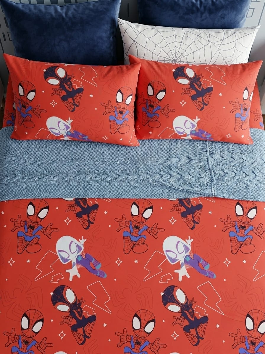 Super Spider kids cotton bedding set in Pakistan