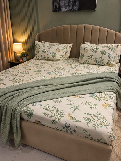 Sage Waffle Throw