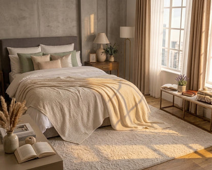 Oat Waffle Throw
