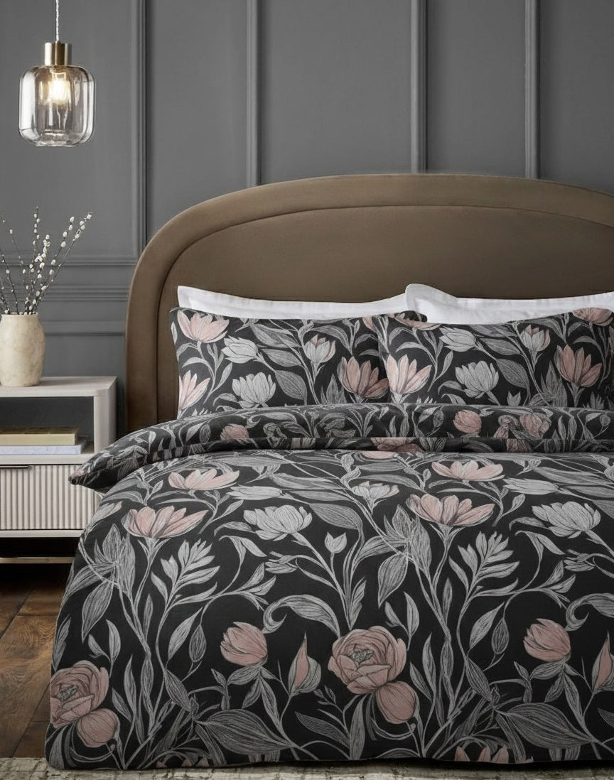 Ebon Flora king size cotton bed sheet in Pakistan