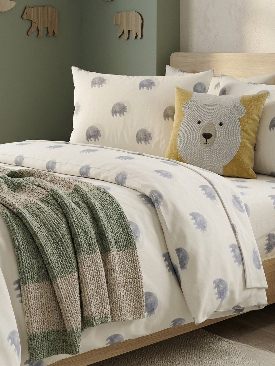 Little Bear kids cotton bedding set in Pakistan