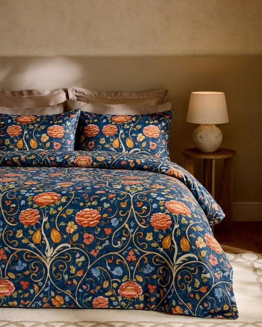 Royal Zafran king size cotton bed sheet in Pakistan