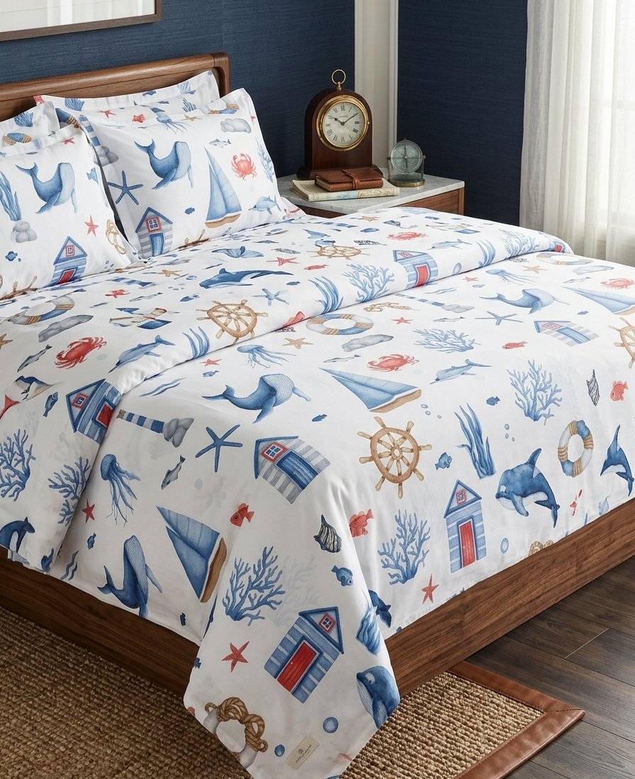 Sailor's Dream kids cotton bedding set in Pakistan