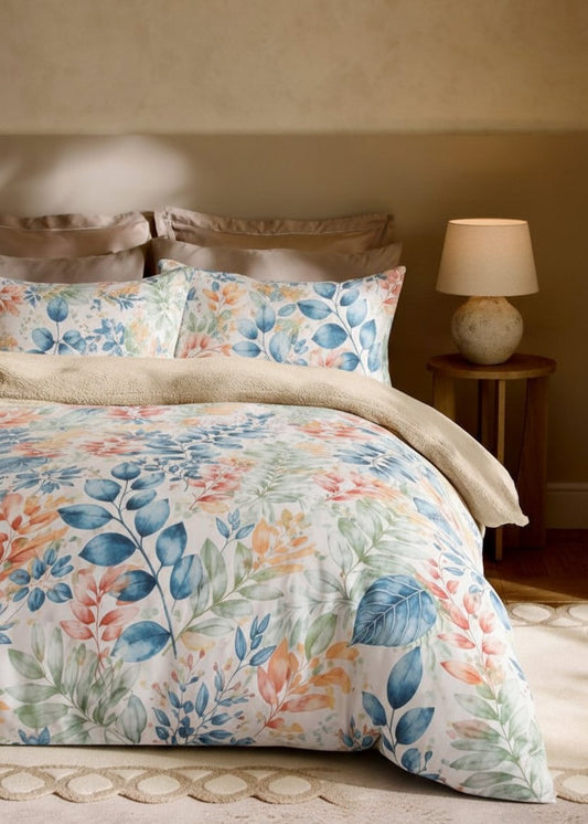 Spring Whisper Leaves king size cotton bed sheet in Pakistan