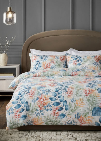 Spring Whisper Leaves king size cotton bed sheet in Pakistan