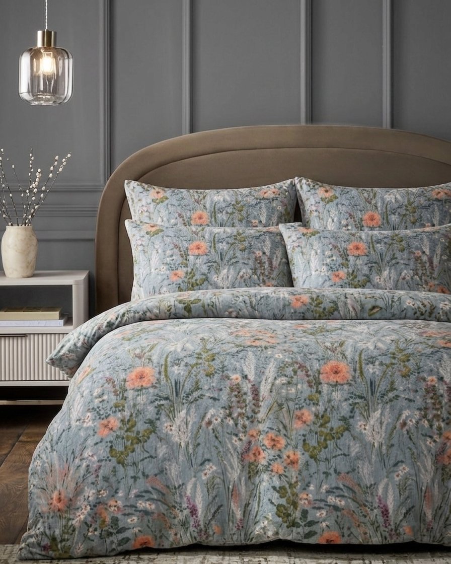 Velora Bloom king size cotton bed sheet in Pakistan