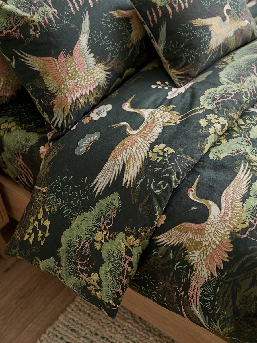 Wild Crane kids cotton bedding set in Pakistan
